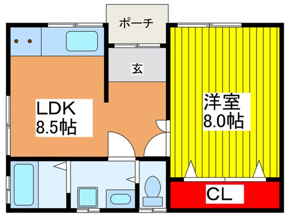 都島中通2丁目H2号棟の物件間取画像